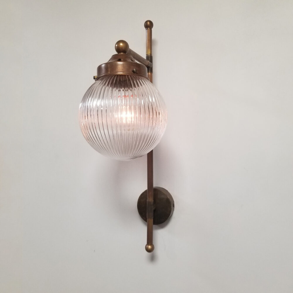 Traditional Brass Wall Light With Opal Glass Brochure