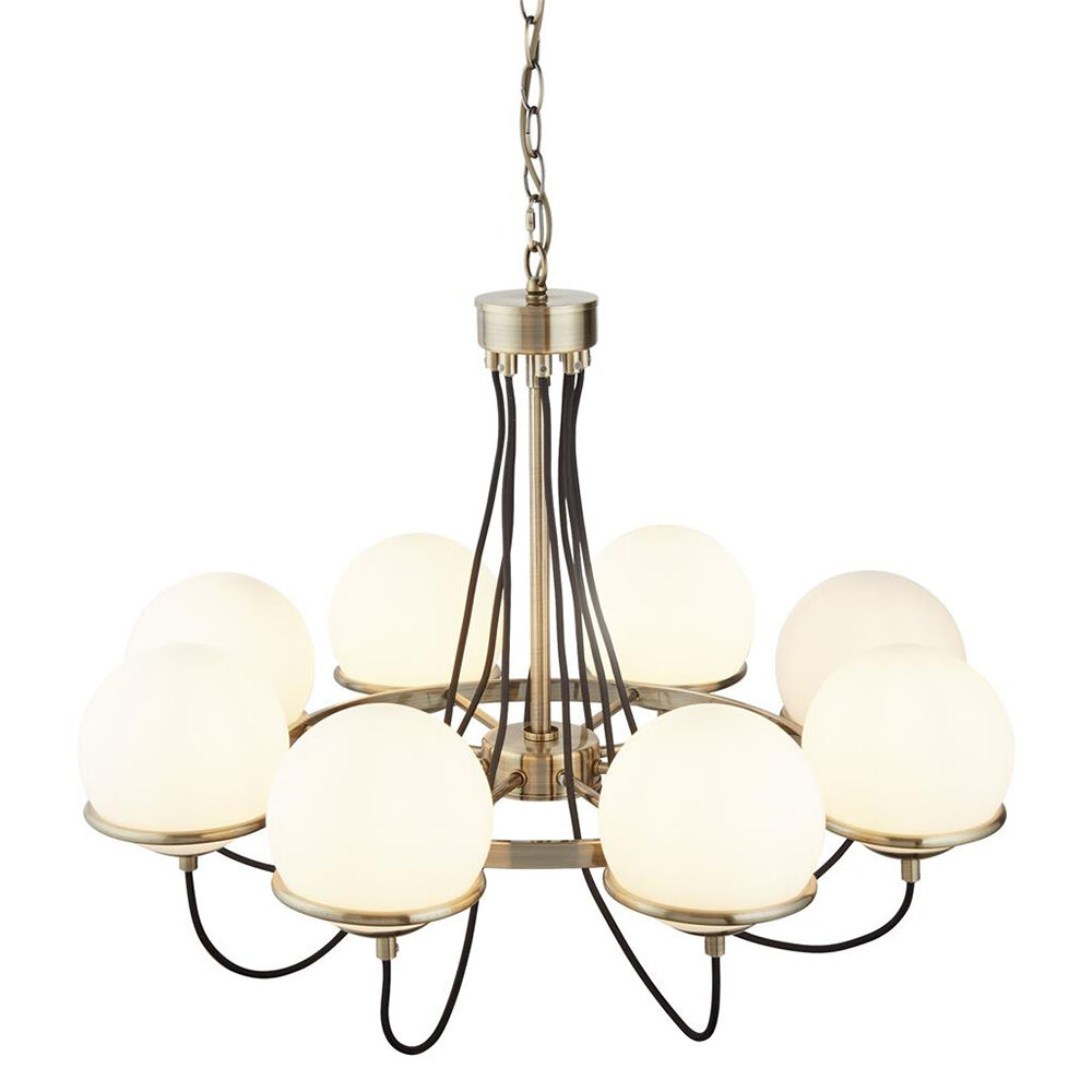 5 Light Antique Brass Pendant Ceiling