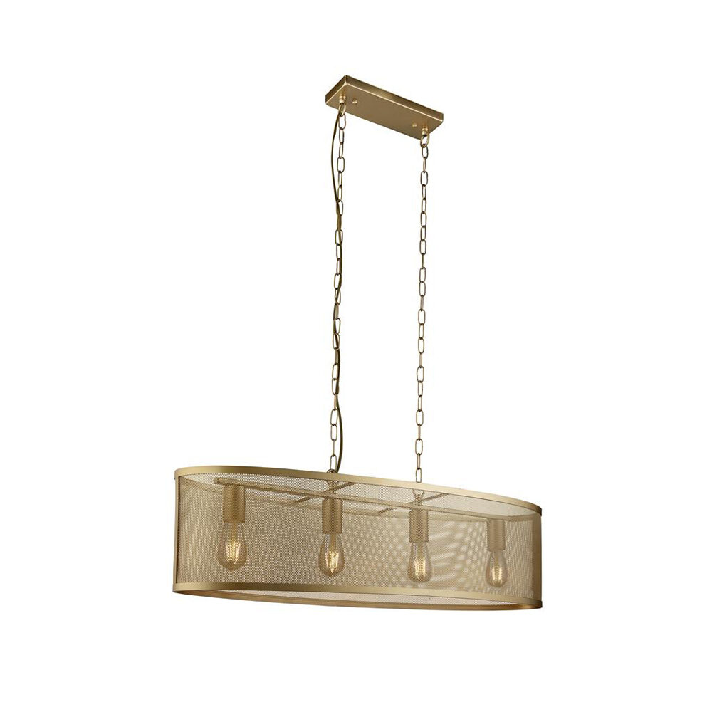 6 Light Matt Gold Pendant Ceiling