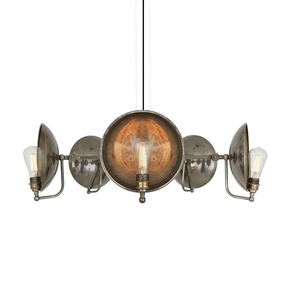 5 Light Antique Brass Chandelier Ceiling