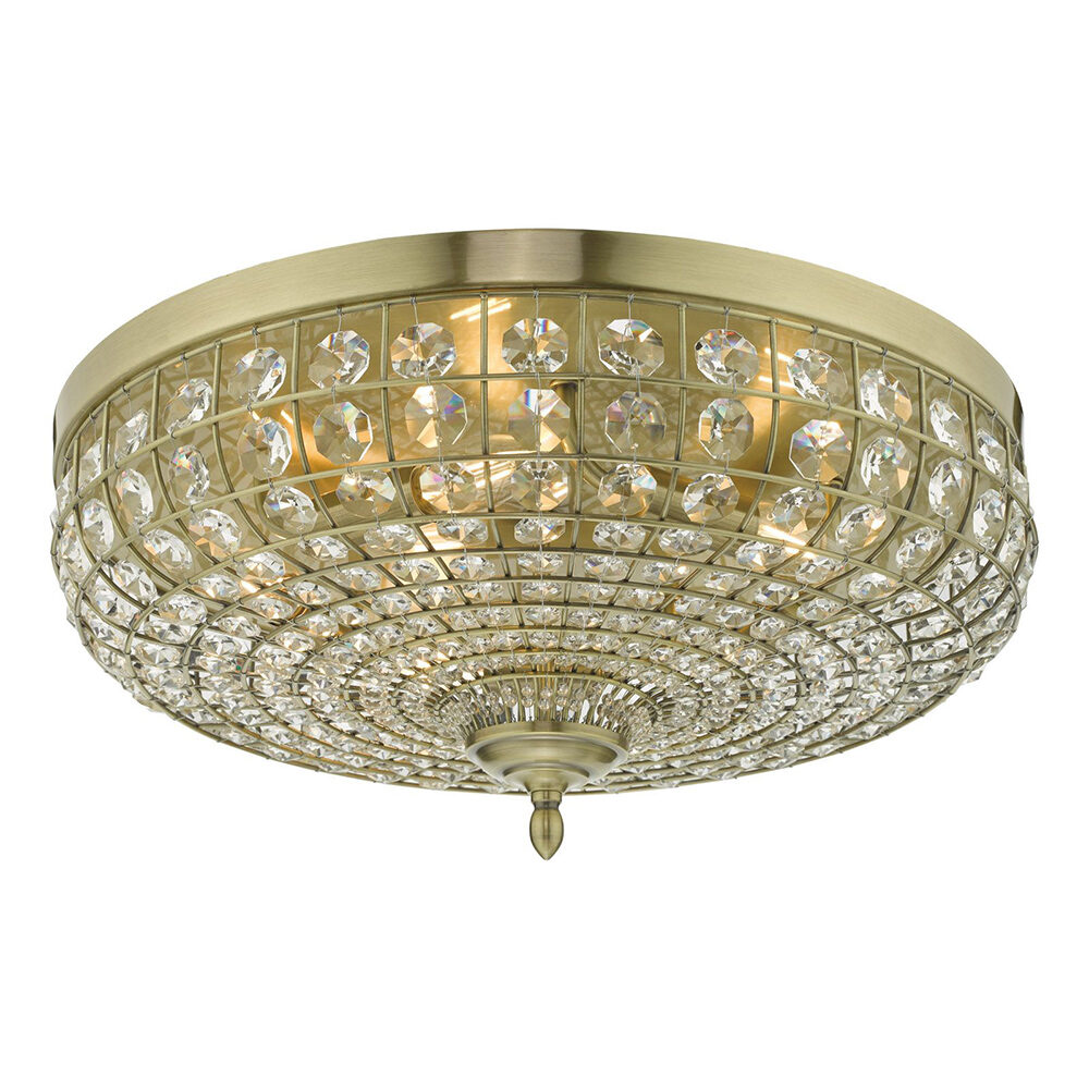 Clear Glass Antique Chrome Pendant Ceiling