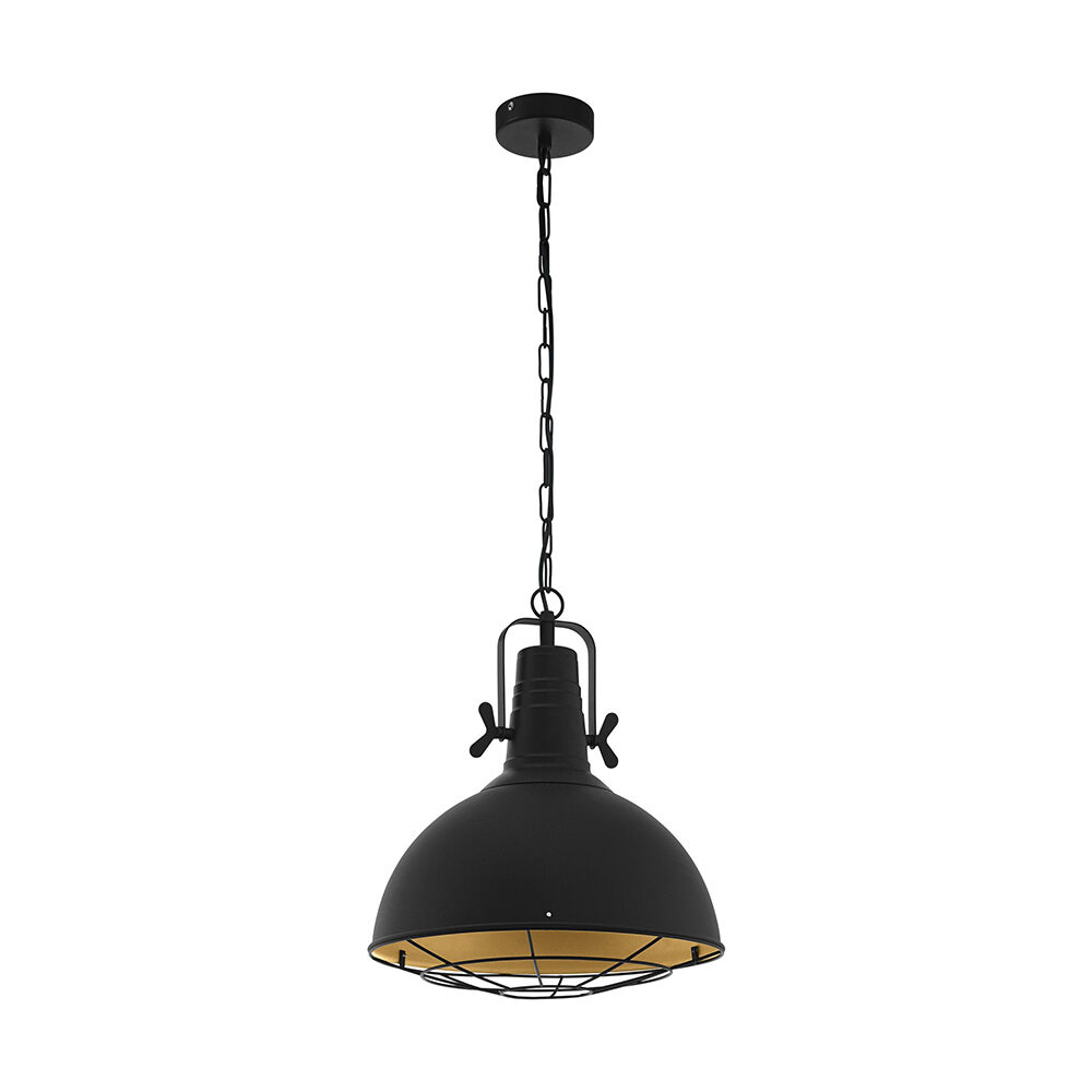 1 Light Black Flush Ceiling