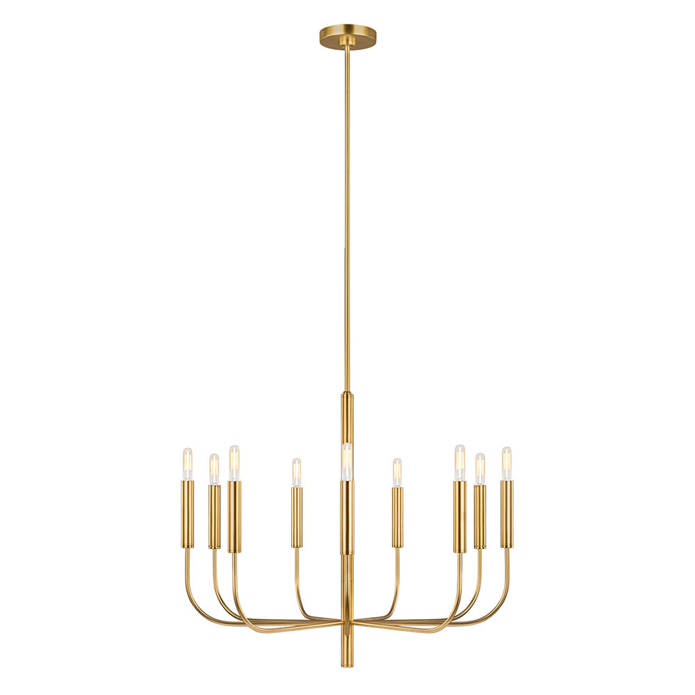 1 Light Burnished Brass Pendant Ceiling