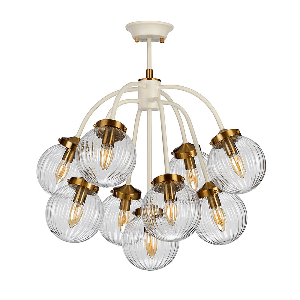 5 Light Polished Nickel Pendant Ceiling