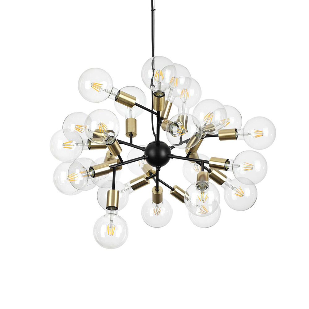 16 Light Black Chandelier Ceiling