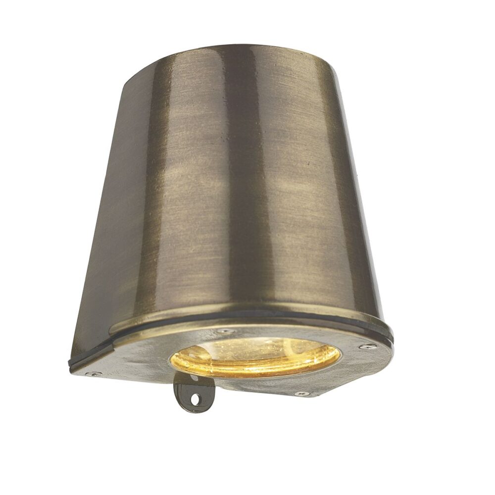 Black & Distressed Gold Wall Light Lighting