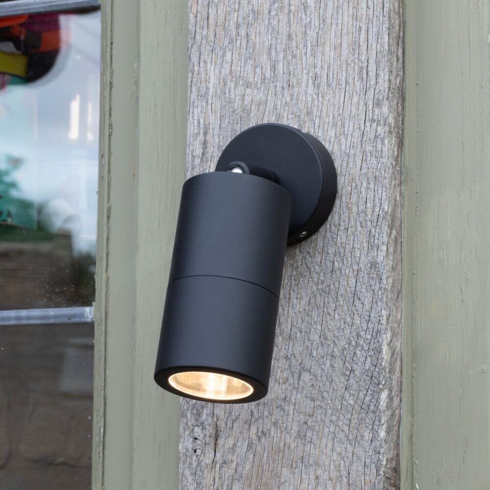 Acrylic & Matt Grey Outdoor Wall Light Lighting