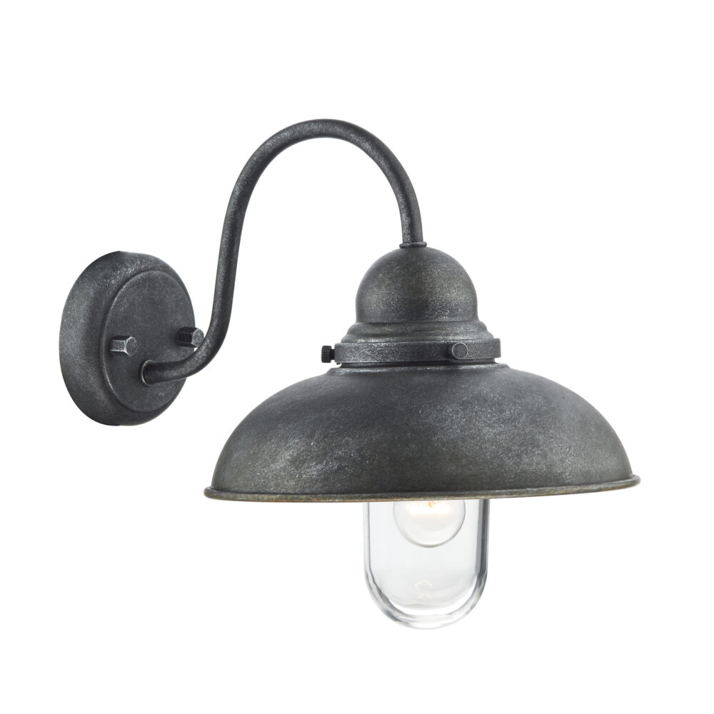 Textured Black Lantern Exterior Wall Light Lighting