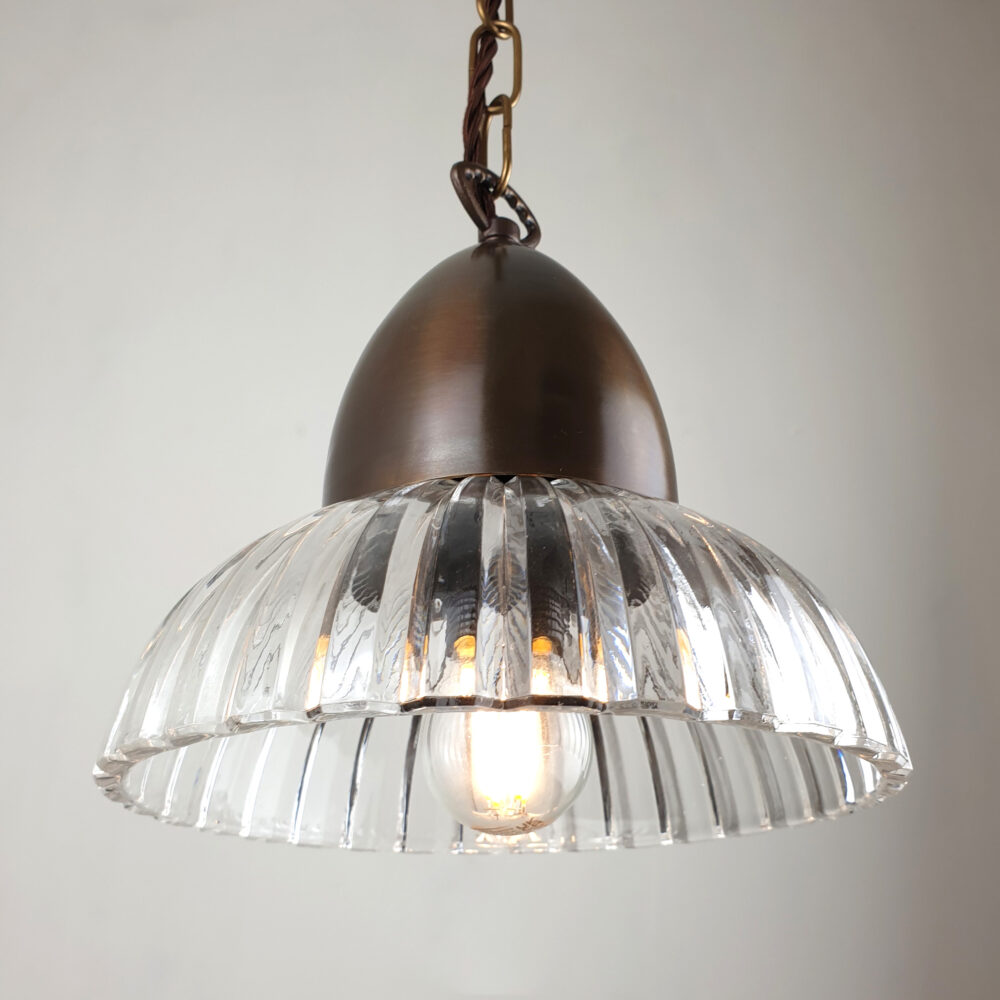 Brass Dome Pendant with Cut Glass Shade Brochure