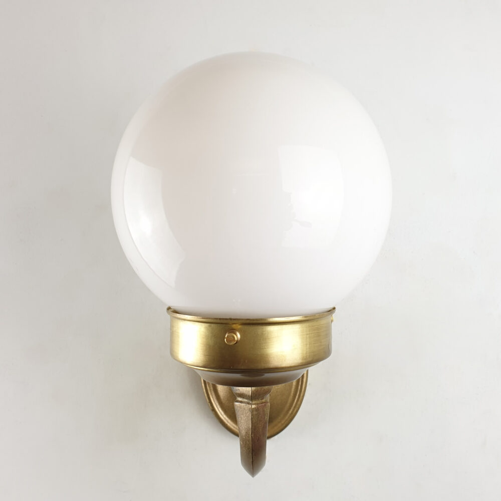 Brass Wall Light with Glass Globe Brochure