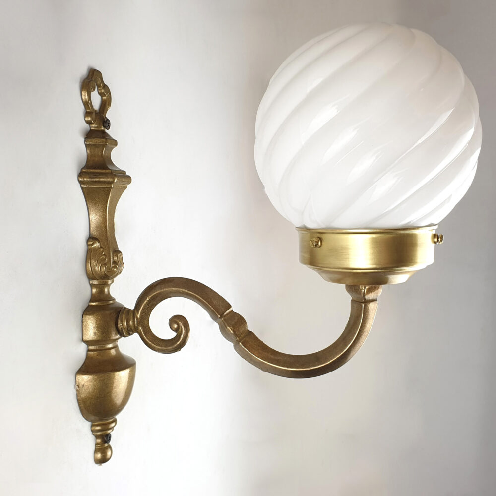 Single Arm Wall Light with Globe Glass Brochure