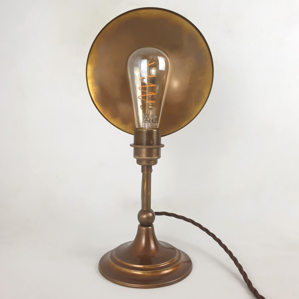 Distressed Brass Dish Table Lamp Brochure