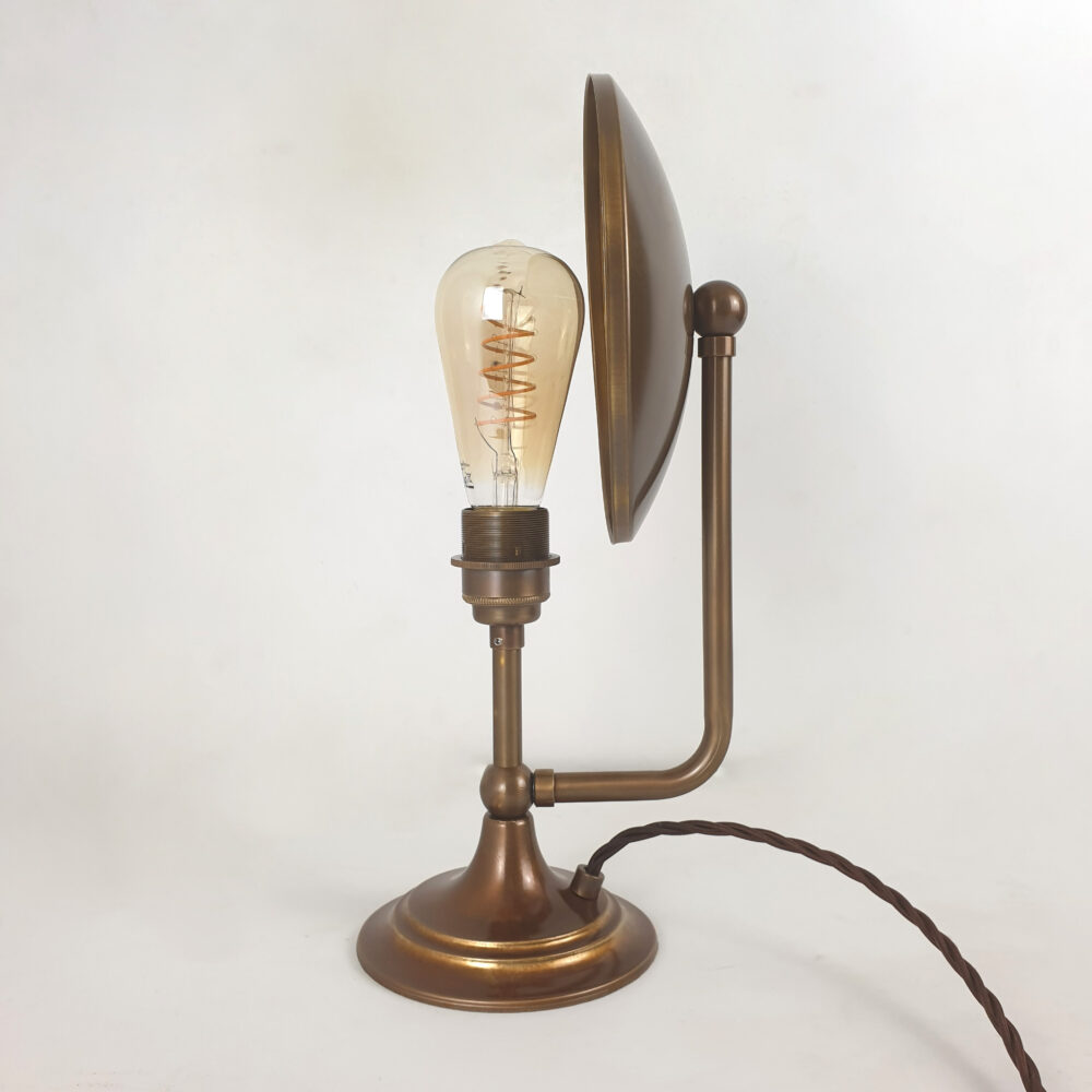 Distressed Brass Dish Table Lamp Brochure