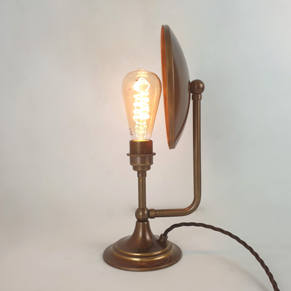 Distressed Brass Dish Table Lamp Brochure