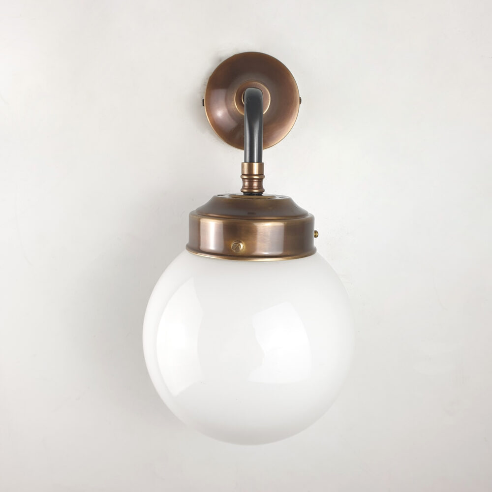 Black and Brass Opal Wall Light Brochure