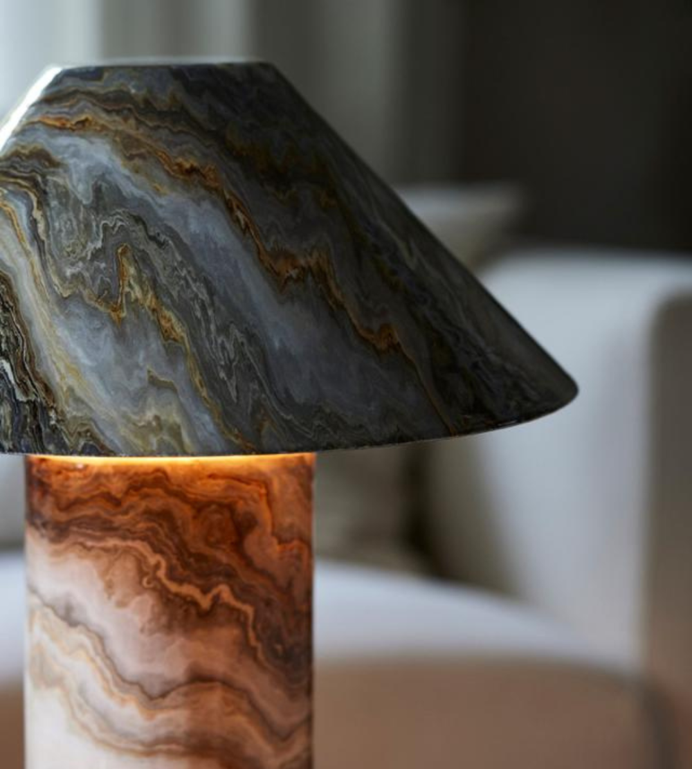 Marble Cone Table Lamp Lighting