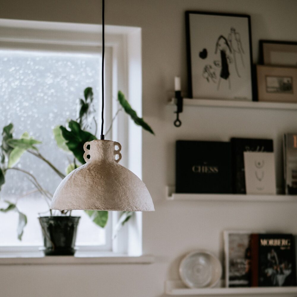 Papier-Maché Shade Pendant Ceiling