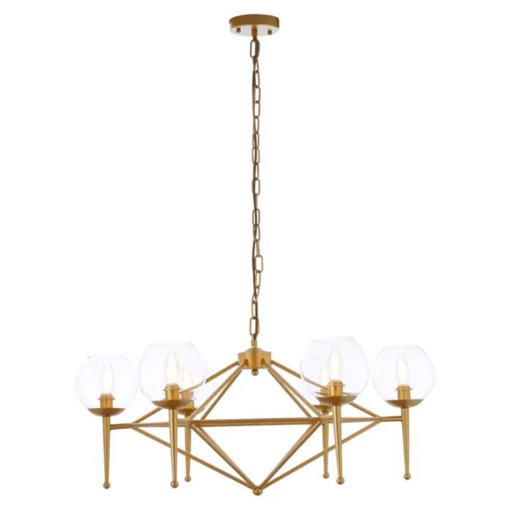 Five Light Split Globe Pendant Ceiling