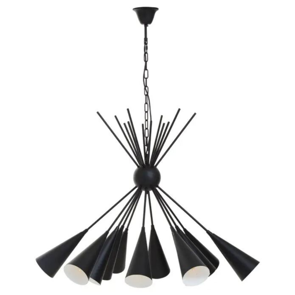 Six Light Geometric Pendant Ceiling