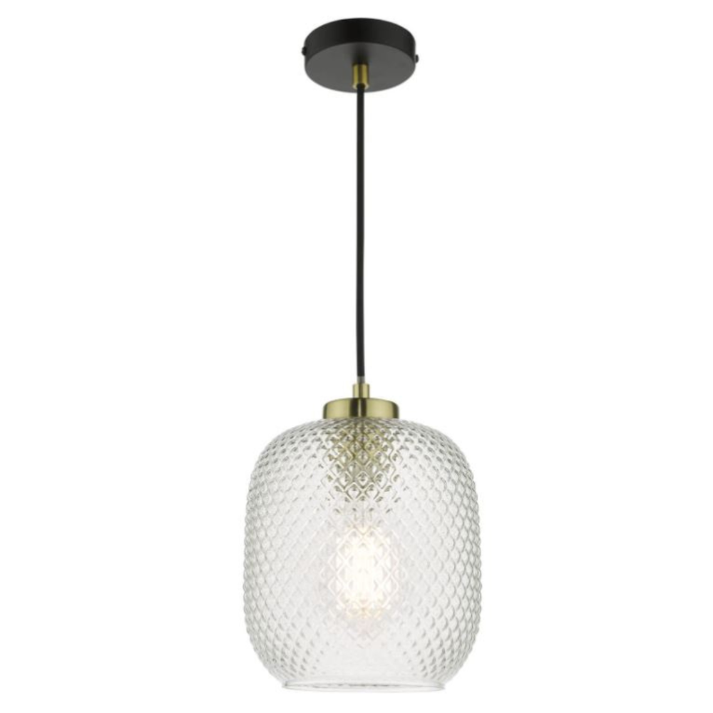 Ribbed Glass Pendant Ceiling