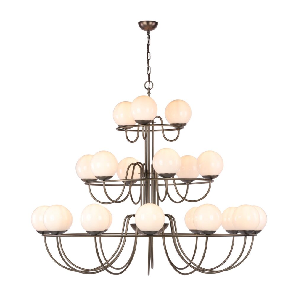 9 Light Antique Brass Chandelier Ceiling