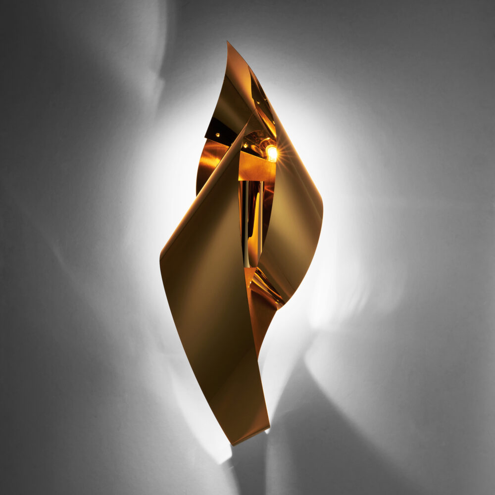 Gold Ribbon Wall Light Wall Lights