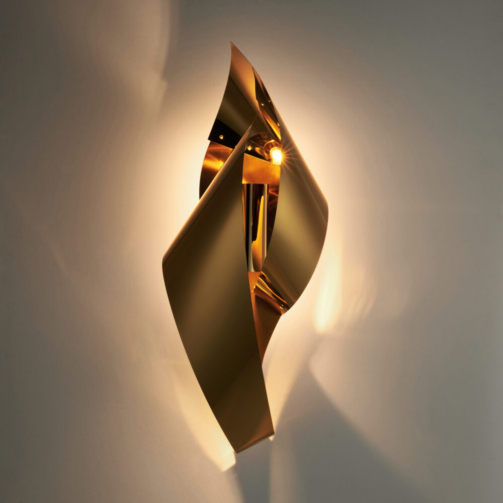 Gold Ribbon Wall Light Wall Lights