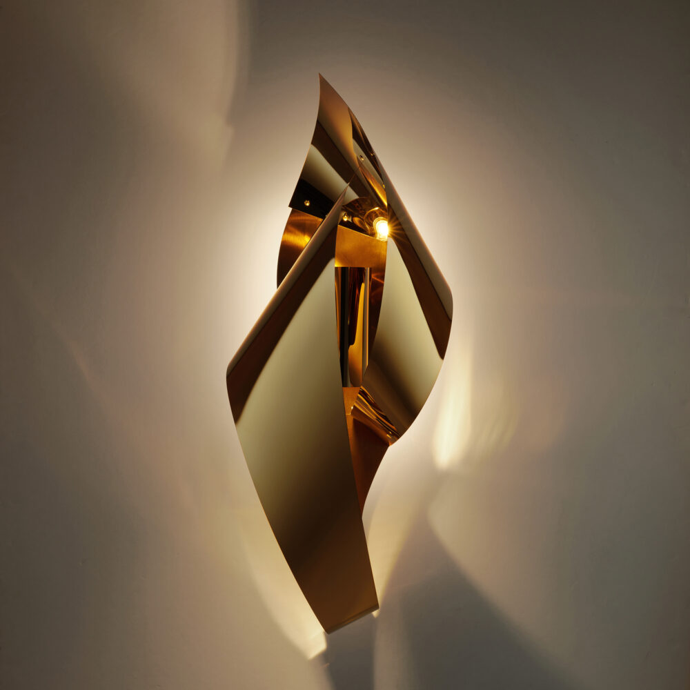 Gold Ribbon Wall Light Wall Lights