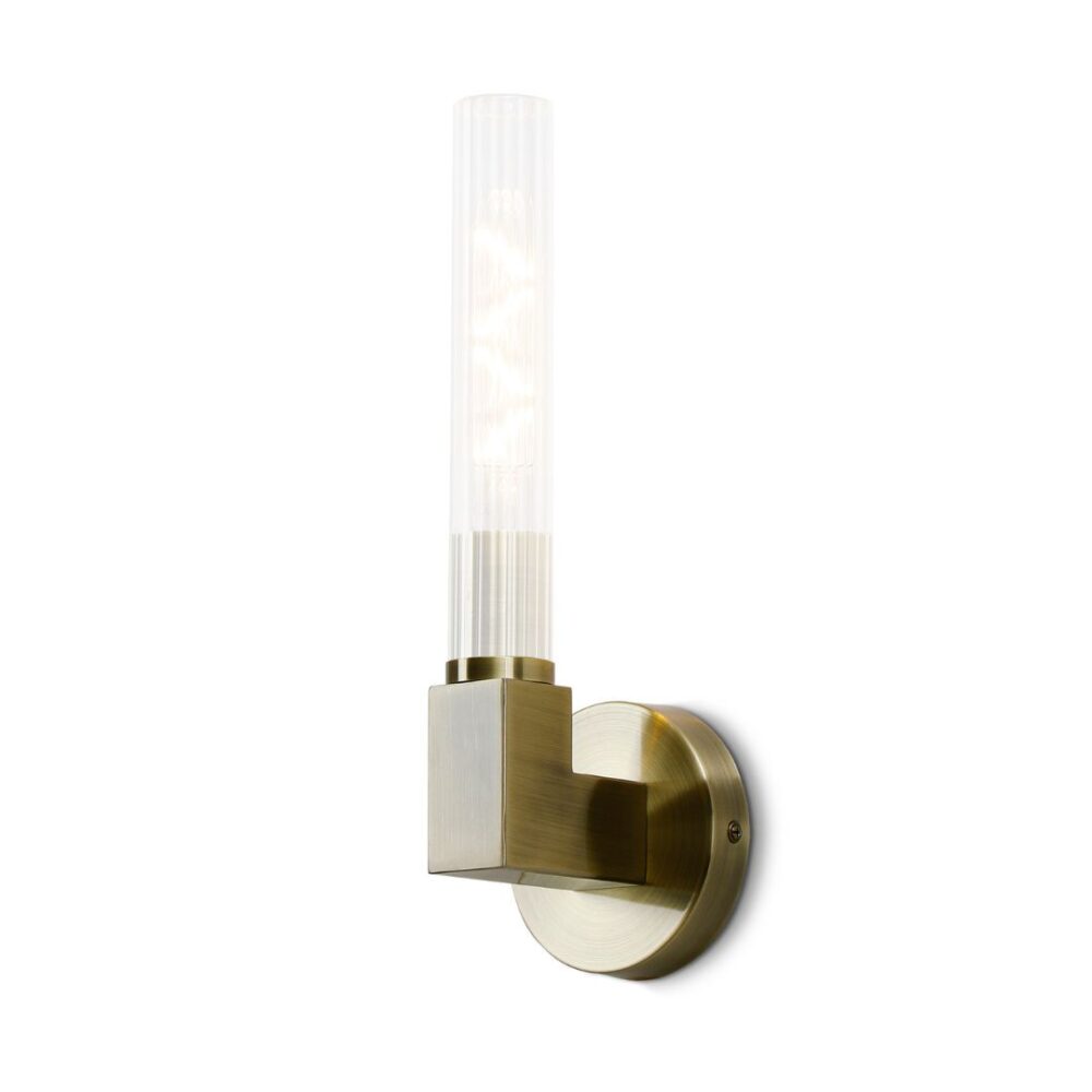 IP44 Ribbed Wall Light Bathroom