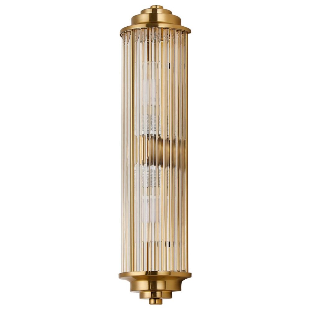 Gold Glass Rod Wall Light (IP44) Bathroom