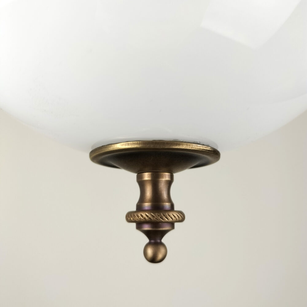 Opal Globe Pendant with Brass Finial Brochure