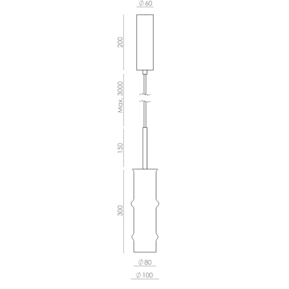 Structured Cylinder Pendant Ceiling