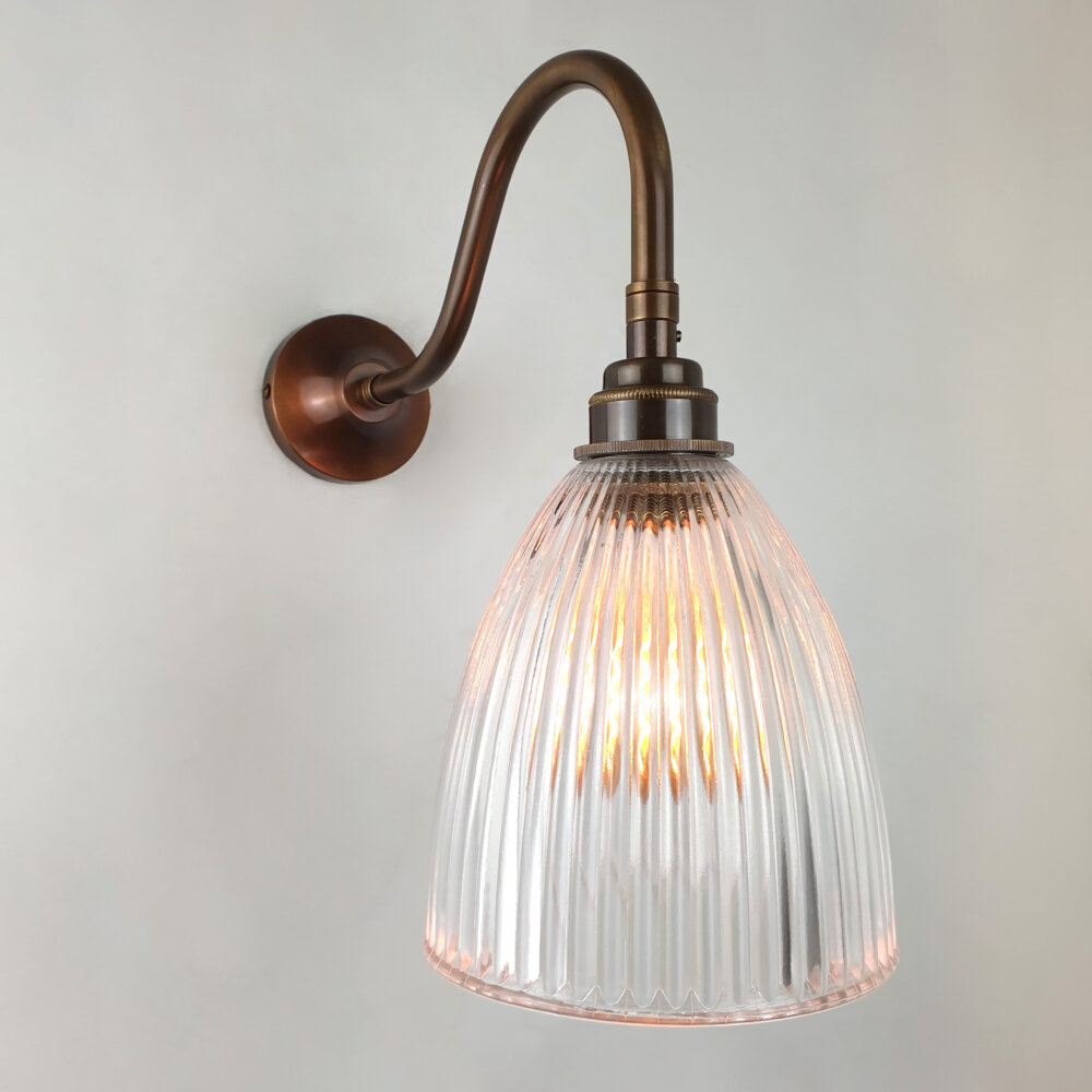 Swan Neck Wall Light with Glass Shade Brochure