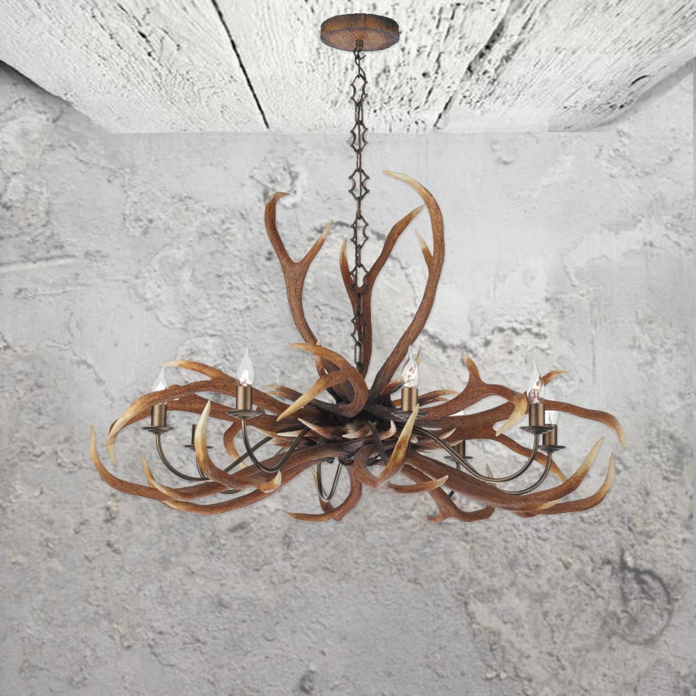 8 Light Antler Chandelier Cl 24720