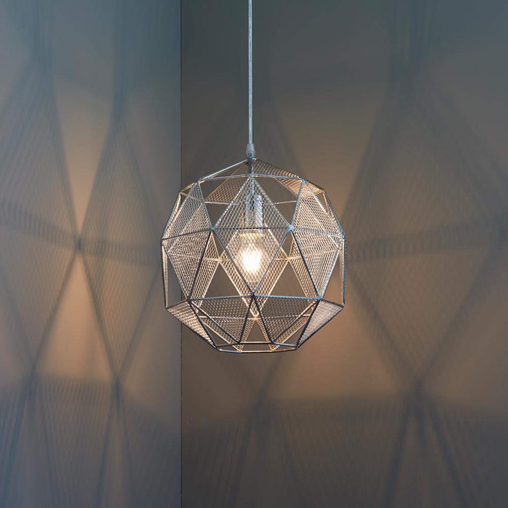 Copper Mesh Pendant Light Cl 33615 6 E2 Contract Lighting Uk