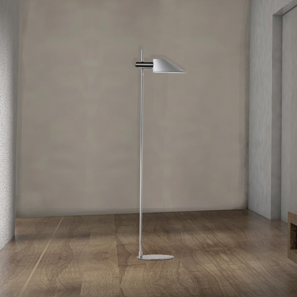 tall silver floor lamps