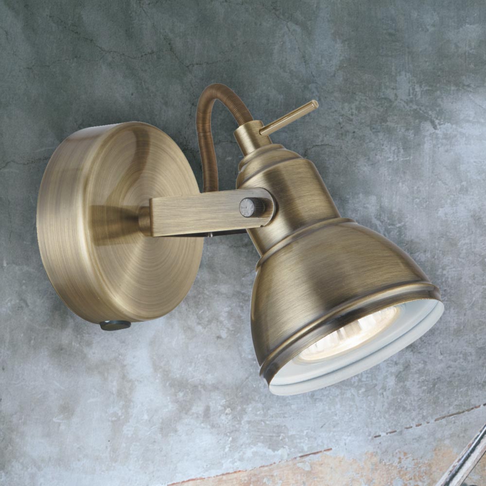 Antique Brass GU10 Spotlight CL-27353 | E2 Contract ...